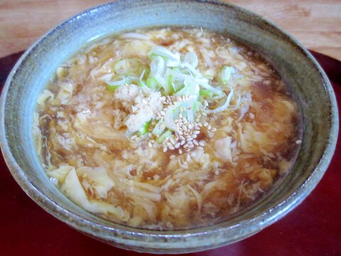 生姜パワーでぽっかぽか★卵あんかけうどん